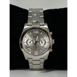 Fossil Perfect Boyfriend ES3883 Women Silver Band